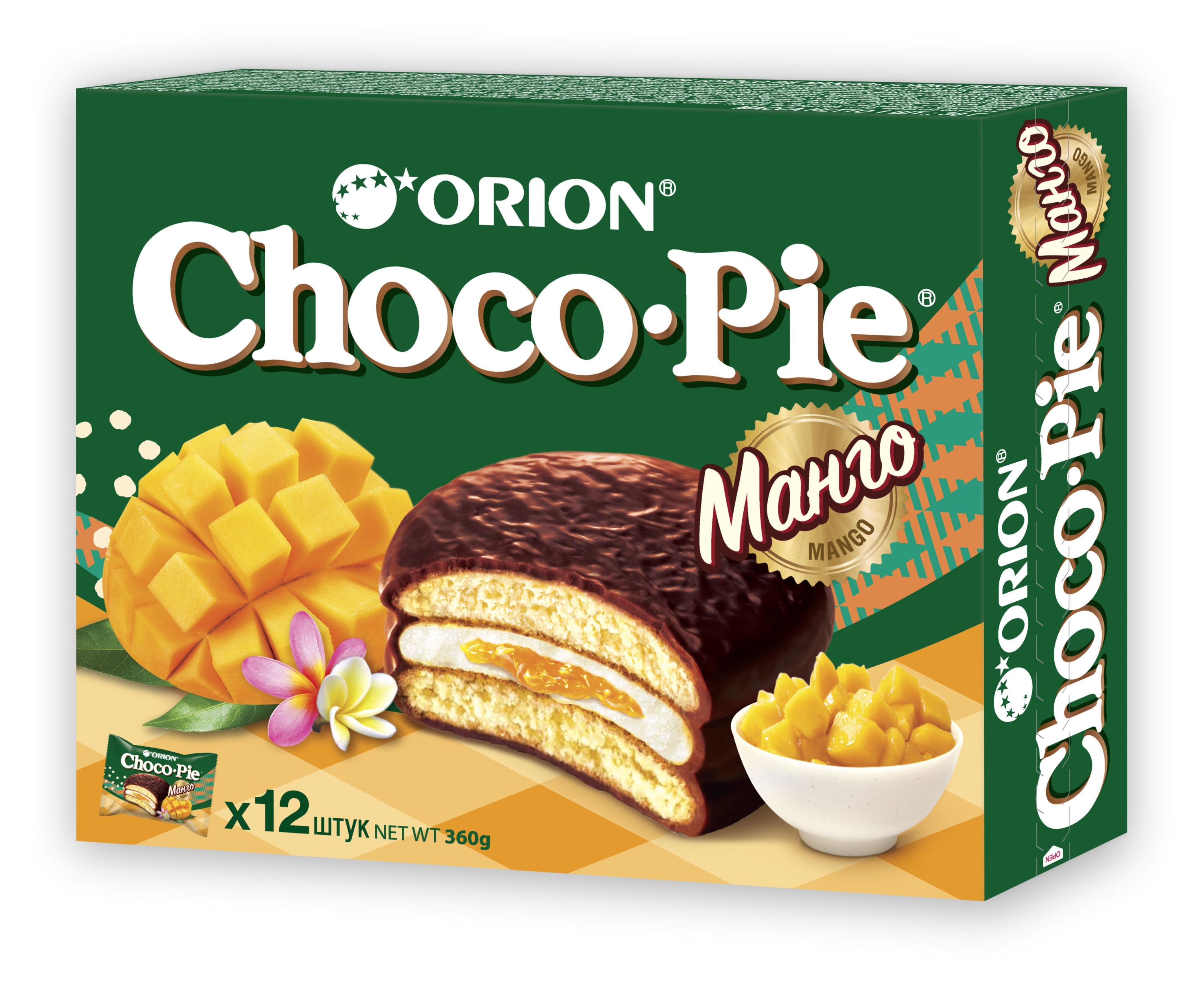 Orion | Пирожное Orion Choco Pie Манго, 360 г