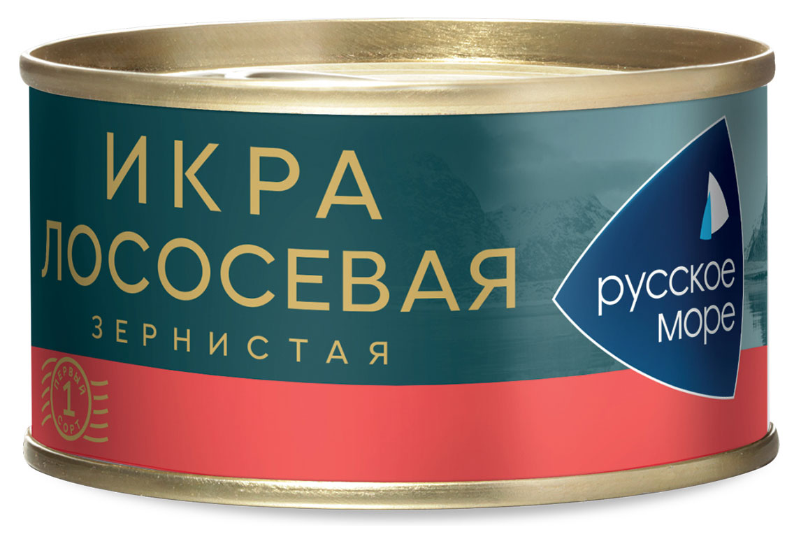 Икра лососевая «Русское море» зернистая, 140 г