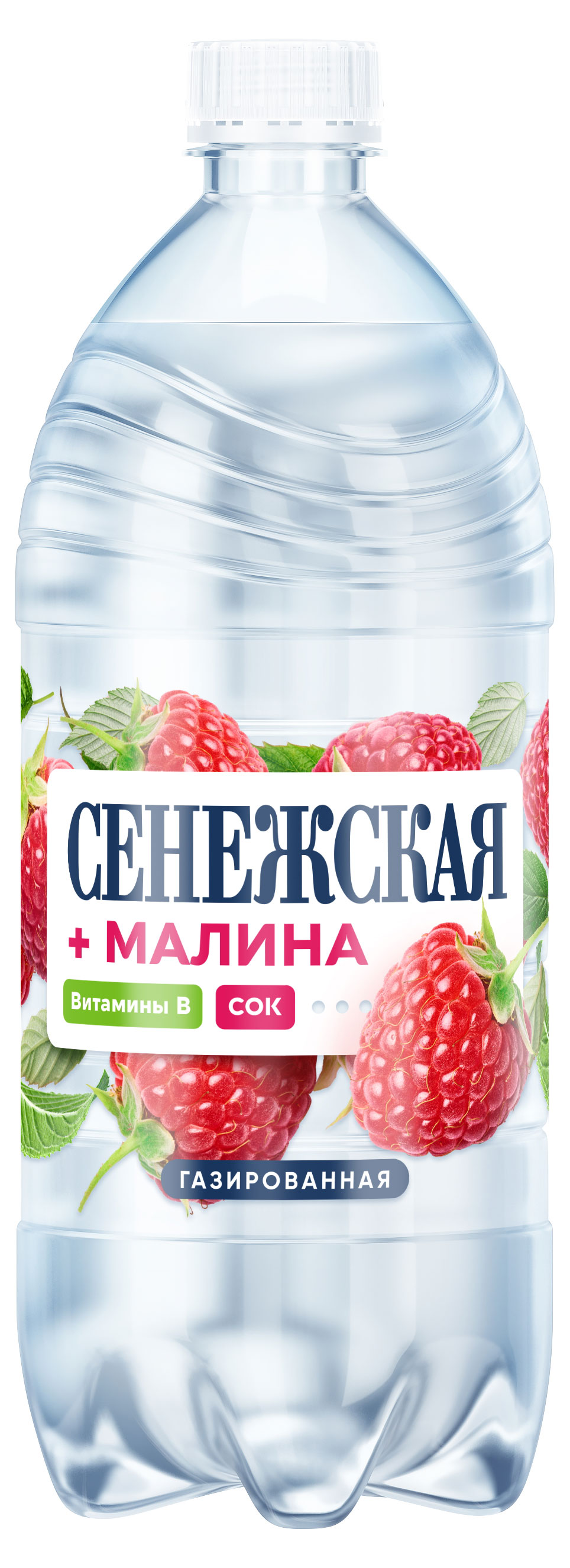 Вода питьевая «Сенежская» малина газированная, 1 л