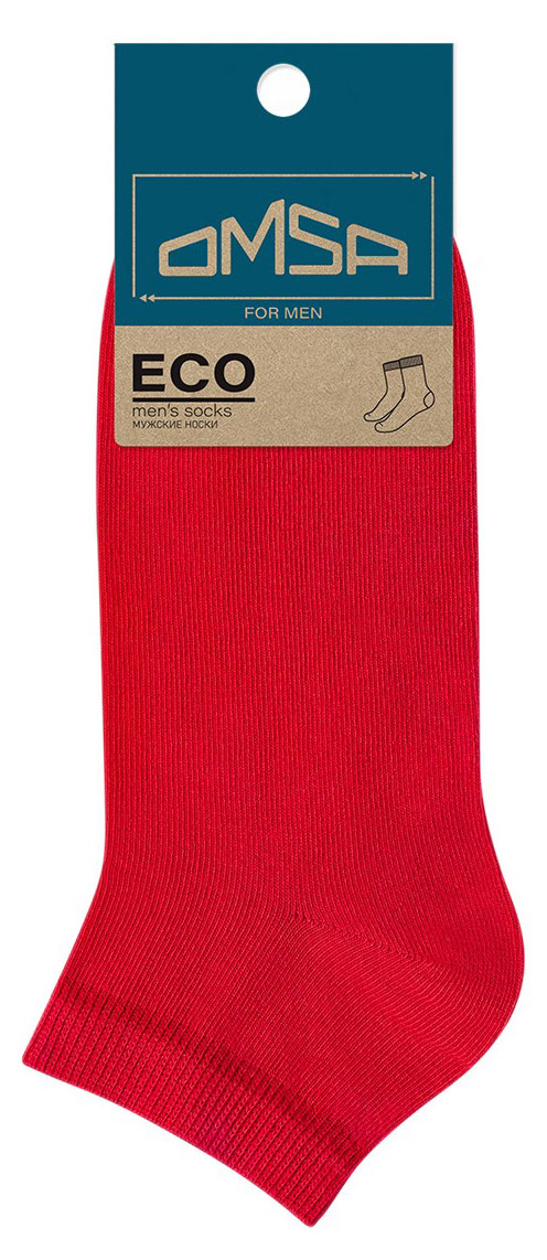 

Носки мужские Omsa ECO Colors укороченный ROSSO, размер 45-47