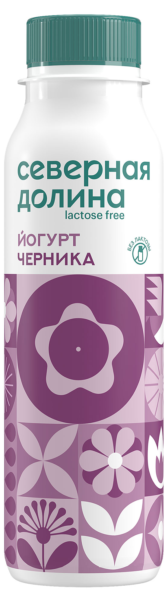 Северная долина | Йогурт «Северная долина» без лактозы Черника БЗМЖ, 260 г