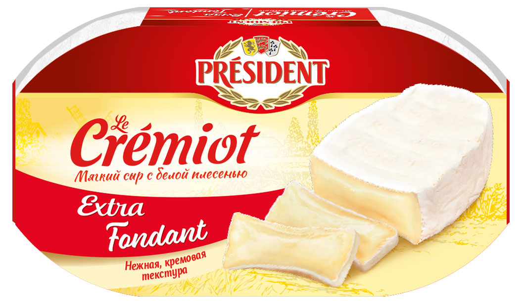 Сыр мягкий с белой плесенью President Extra Fondant БЗМЖ, 200 г