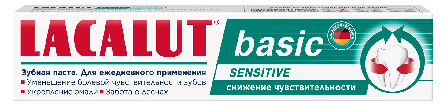 Зубная паста Lacalut Basic Sensitive, 75 мл