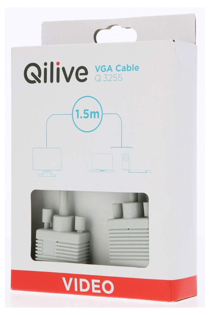 Кабель Qilive VGA, 1,5 м