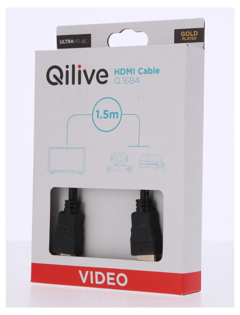 Кабель Qilive HDMI, 1,5 м