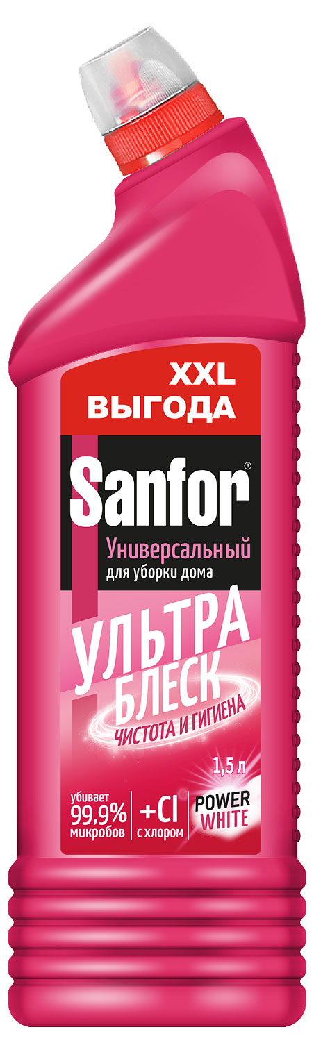 Sanfor | Средство санитарно-гигиеническое Sanfor Универсал Ультра блеск, 1500 мл