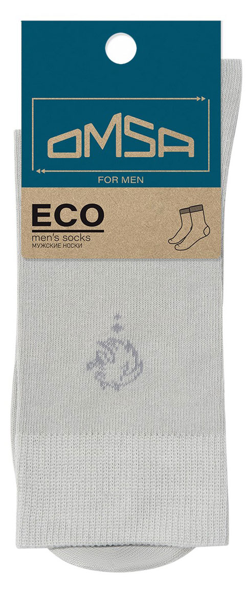 Носки мужские Omsa for Men Eco 409 Grigio Chiaro, размер 39-41