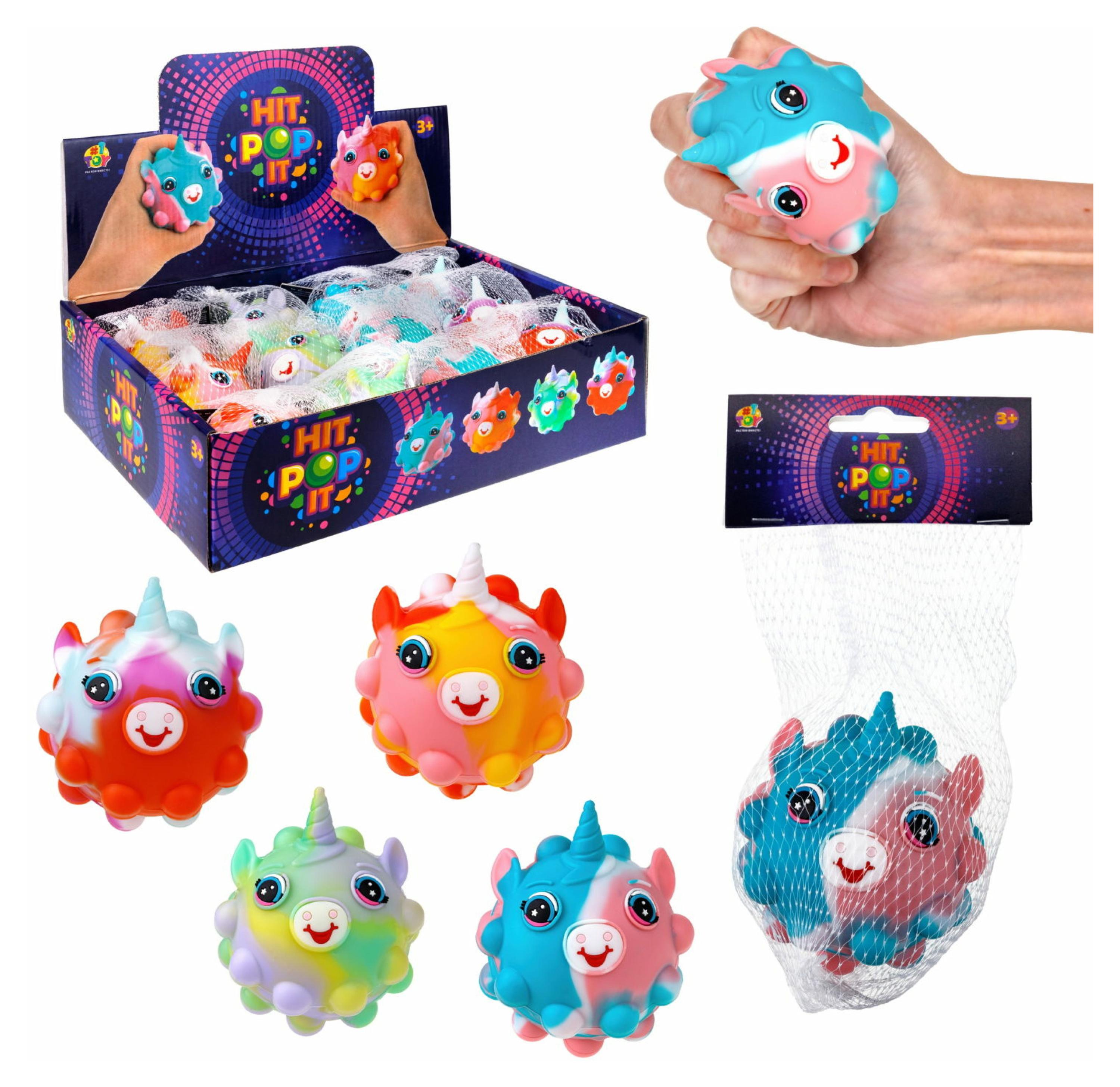 Игрушка-антистресс 1TOY Жмяка Единорог, 1 шт