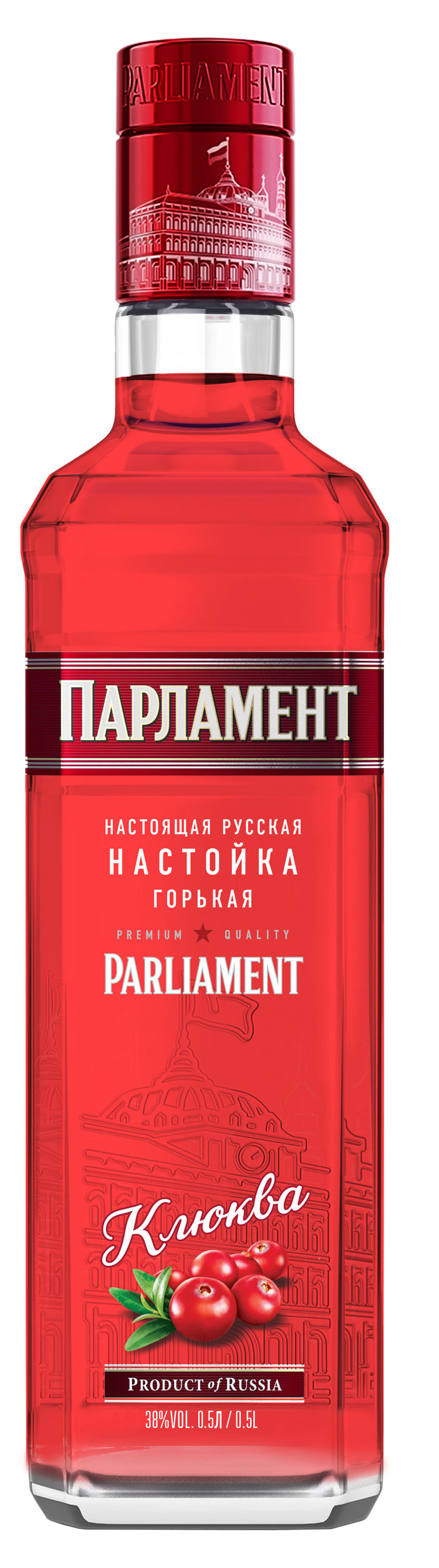 Парламент | Настойка «Парламент» Клюква Россия, 0,5 л