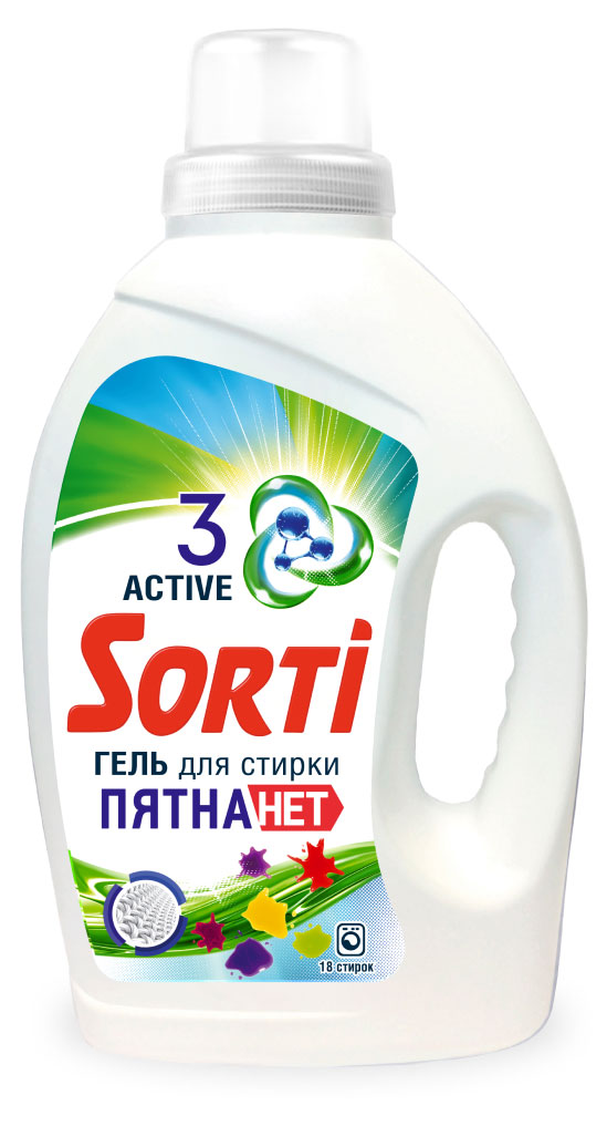 Гель для стирки Sorti пятна нет, 1,2 л