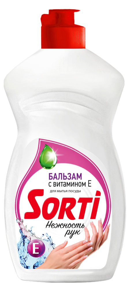 Sorti | Средство для мытья посуды Sorti Бальзам с витамином Е, 450 мл