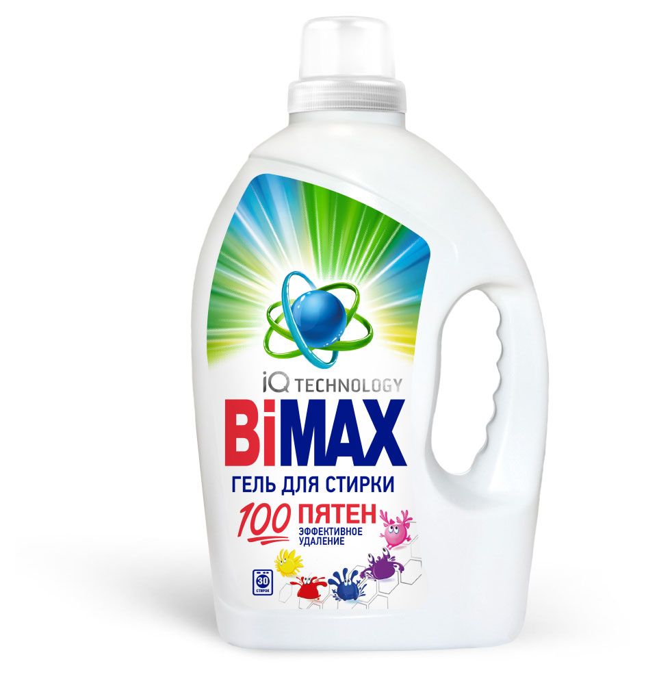 Гель для стирки BiMax 100 Пятен, 1,95 л