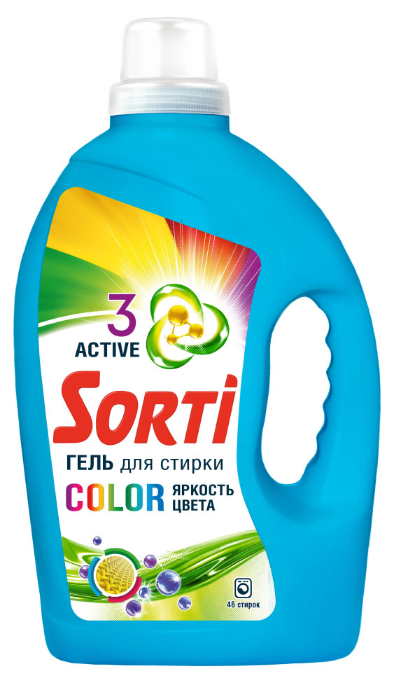 Гель для стирки Sorti Color, 3 л