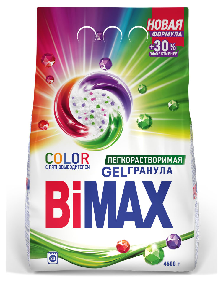 

Стиральный порошок Bimax Color Automat для цветного белья, 4,5 кг