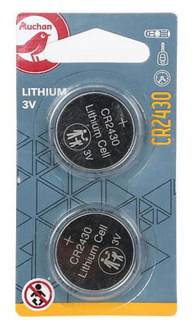 Батарейки АШАН Красная птица lithium 3V CR2430, 2 шт