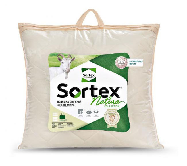 Sortex | Подушка стеганая Sortex Natura Кашемир, 70x70 см