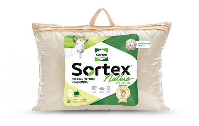 Sortex | Подушка стеганая Sortex Natura Кашемир, 50x70 см