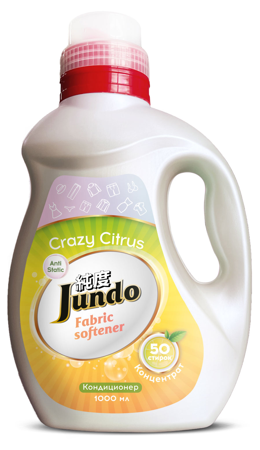 Кондиционер для стирки белья Jundo Crazy Citrus, 1 л