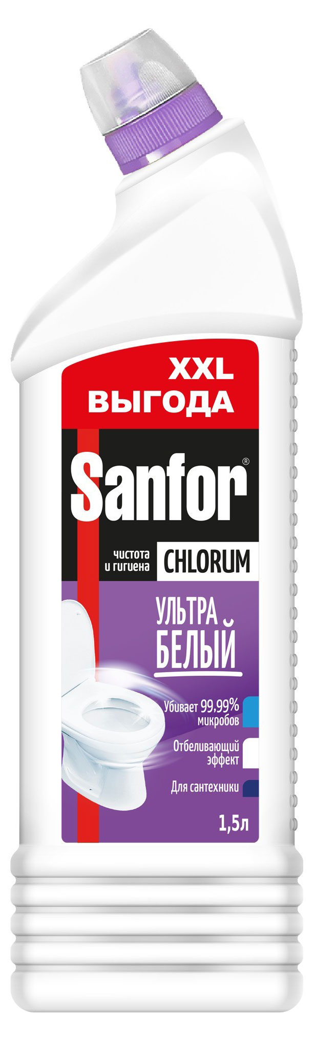 Sanfor | Чистящее средство Sanfor Chlorum, 1,5 л