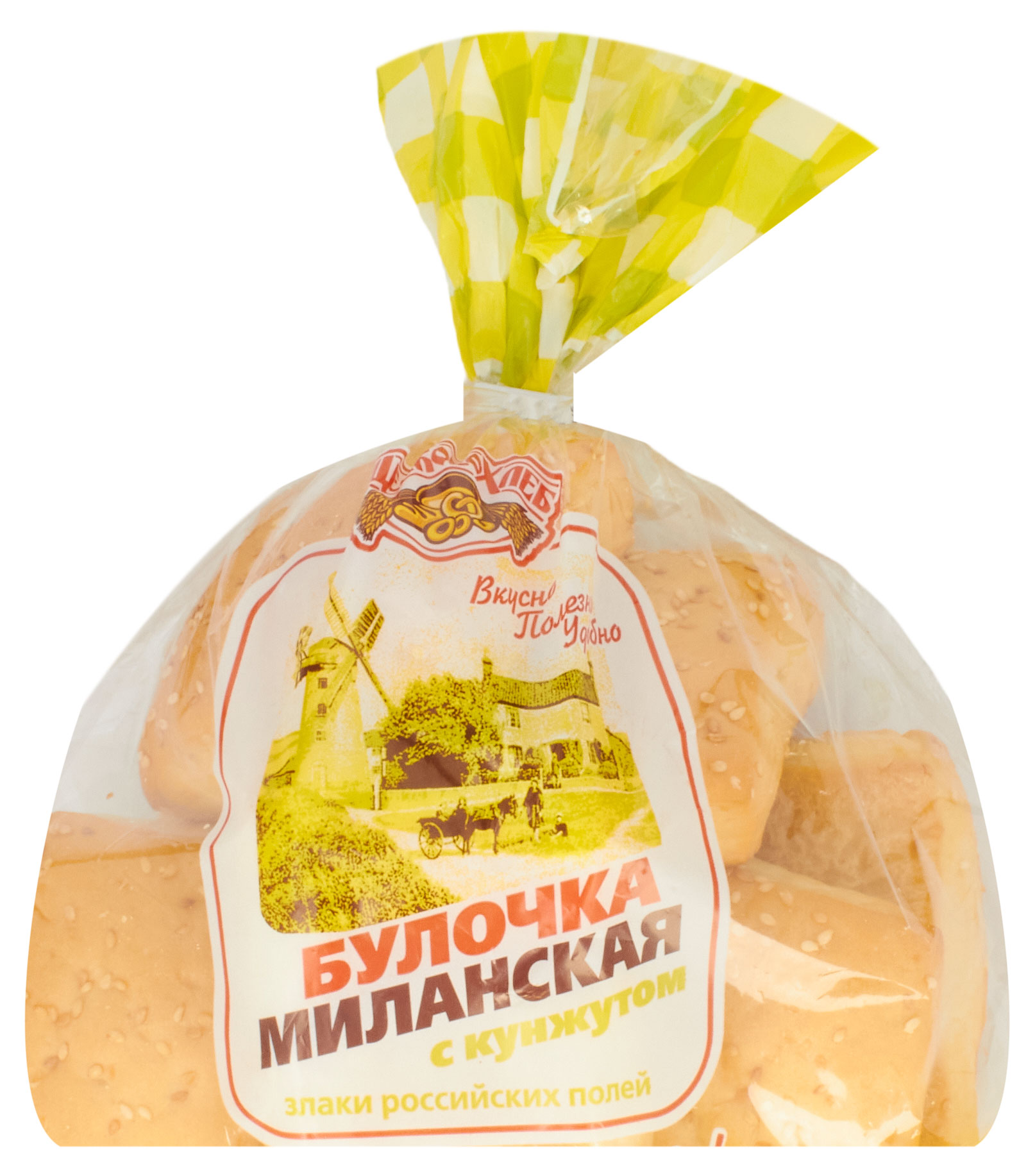 Булочка «Щелковохлеб» Миланская с кунжутом 7 шт, 300 г