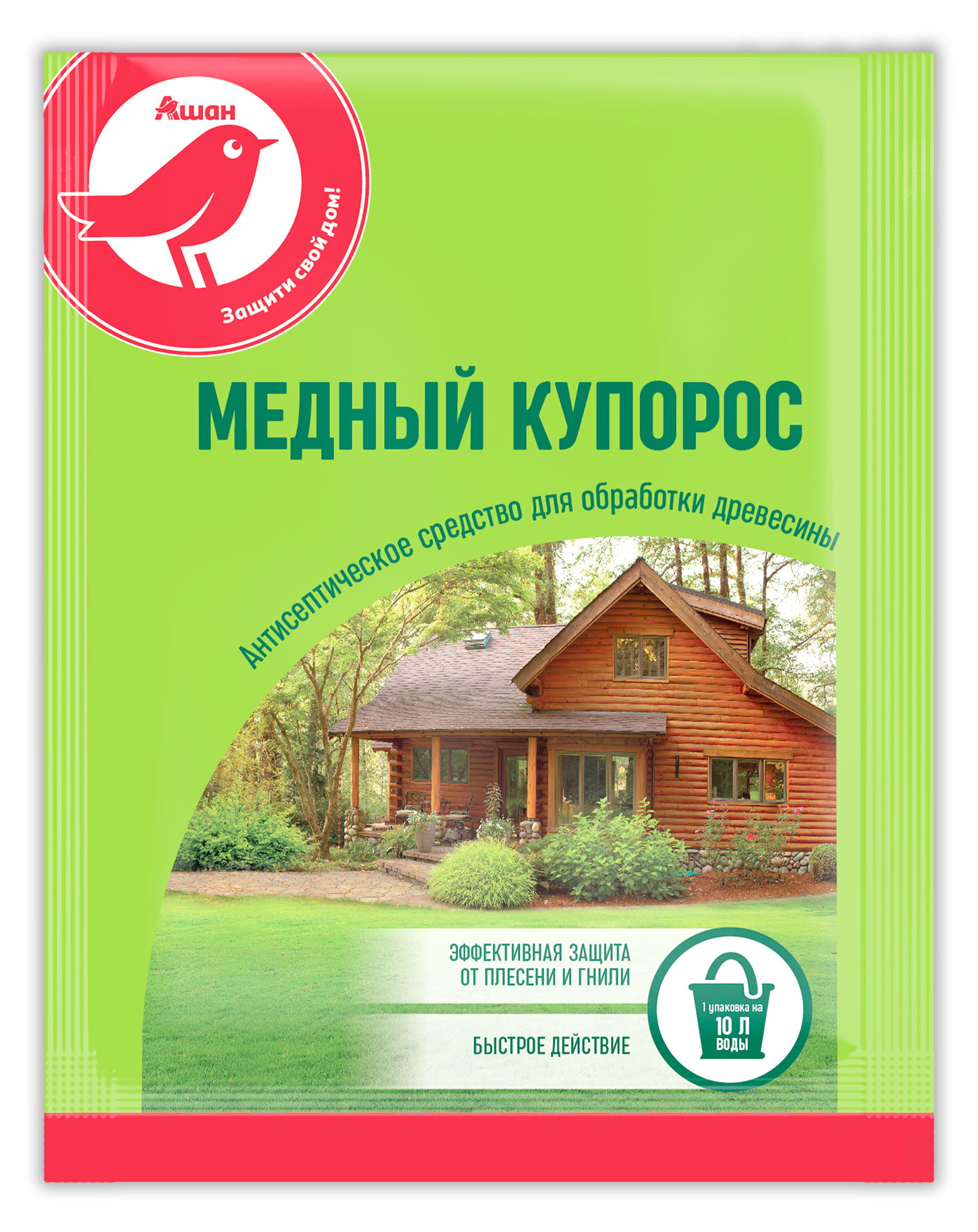 Купорос медный АШАН Красная птица, 100 г