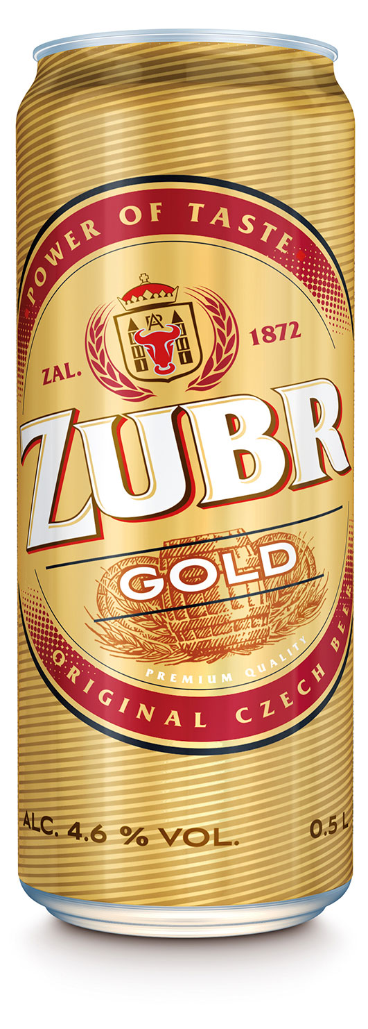 Пиво светлое Zubr Gold 4,6%, 0,5 л