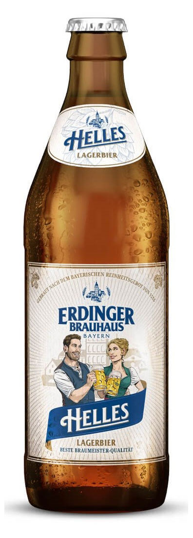 Пиво Erdinger Helles светлое фильтрованное, 500 мл