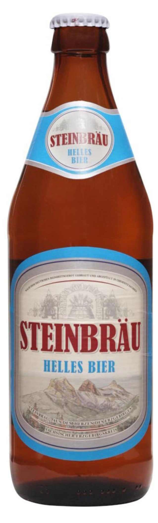 Пиво Steinbrau Helles светлое фильтрованное, 500 мл