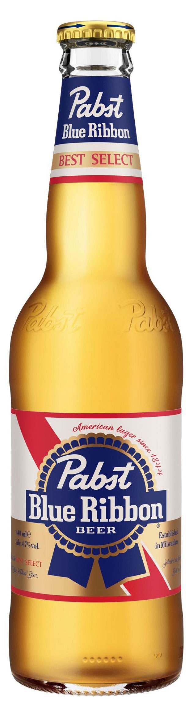 Пиво Pabst Blue Ribbon Best Select светлое фильтрованное, 440 мл