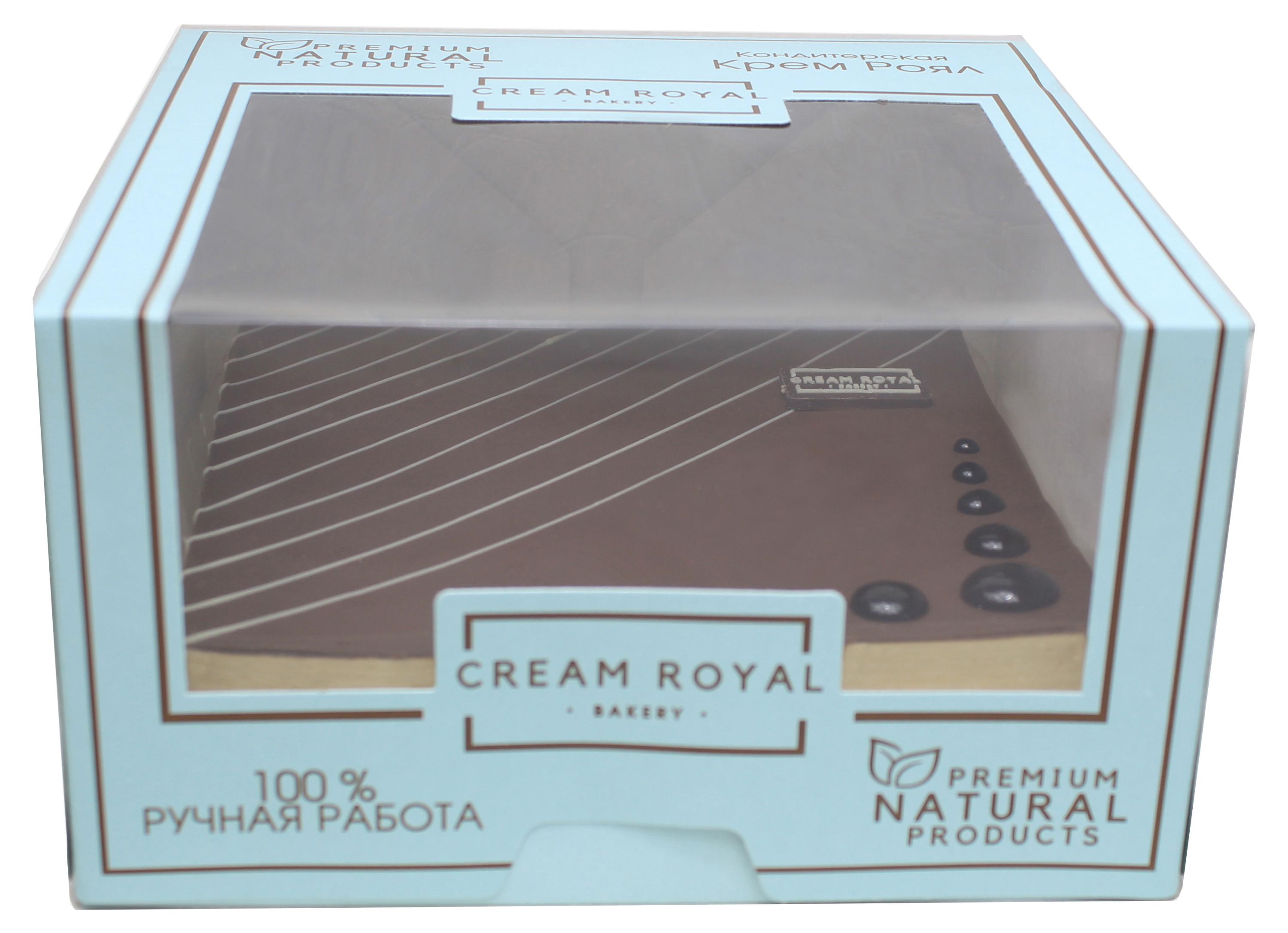 

Торт Cream Royal Птичье молоко на тонком песочном корже охлажденный, 900 г