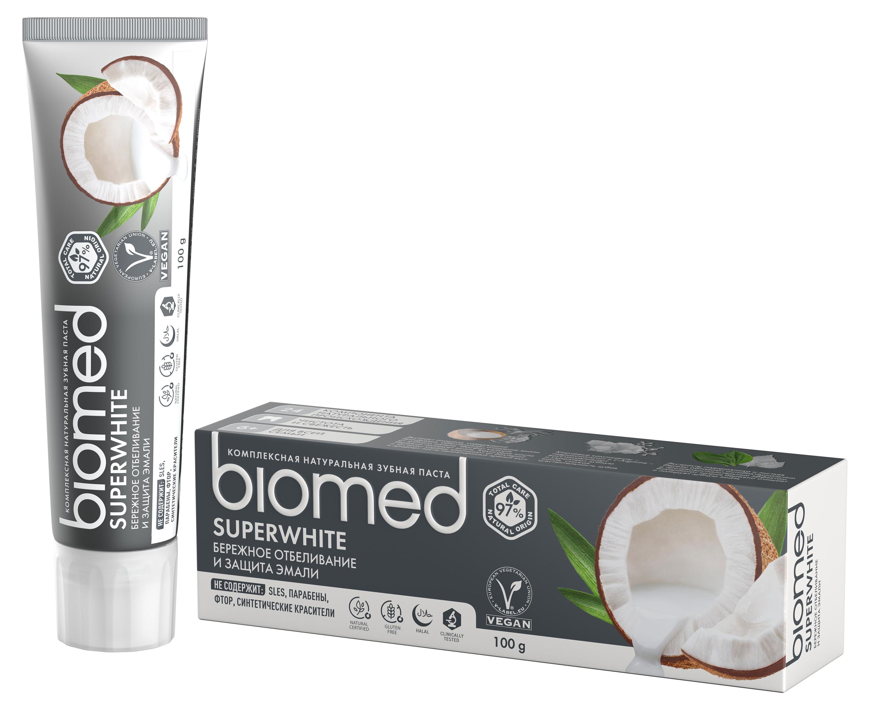 Зубная паста Biomed Superwhite отбеливающая, 100 г