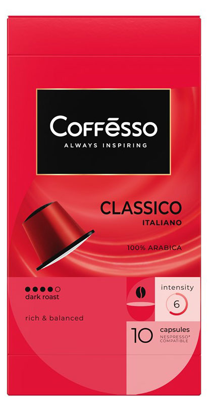 Coffesso | Кофе капсульный Coffesso Classico Italiano, 10 капсул