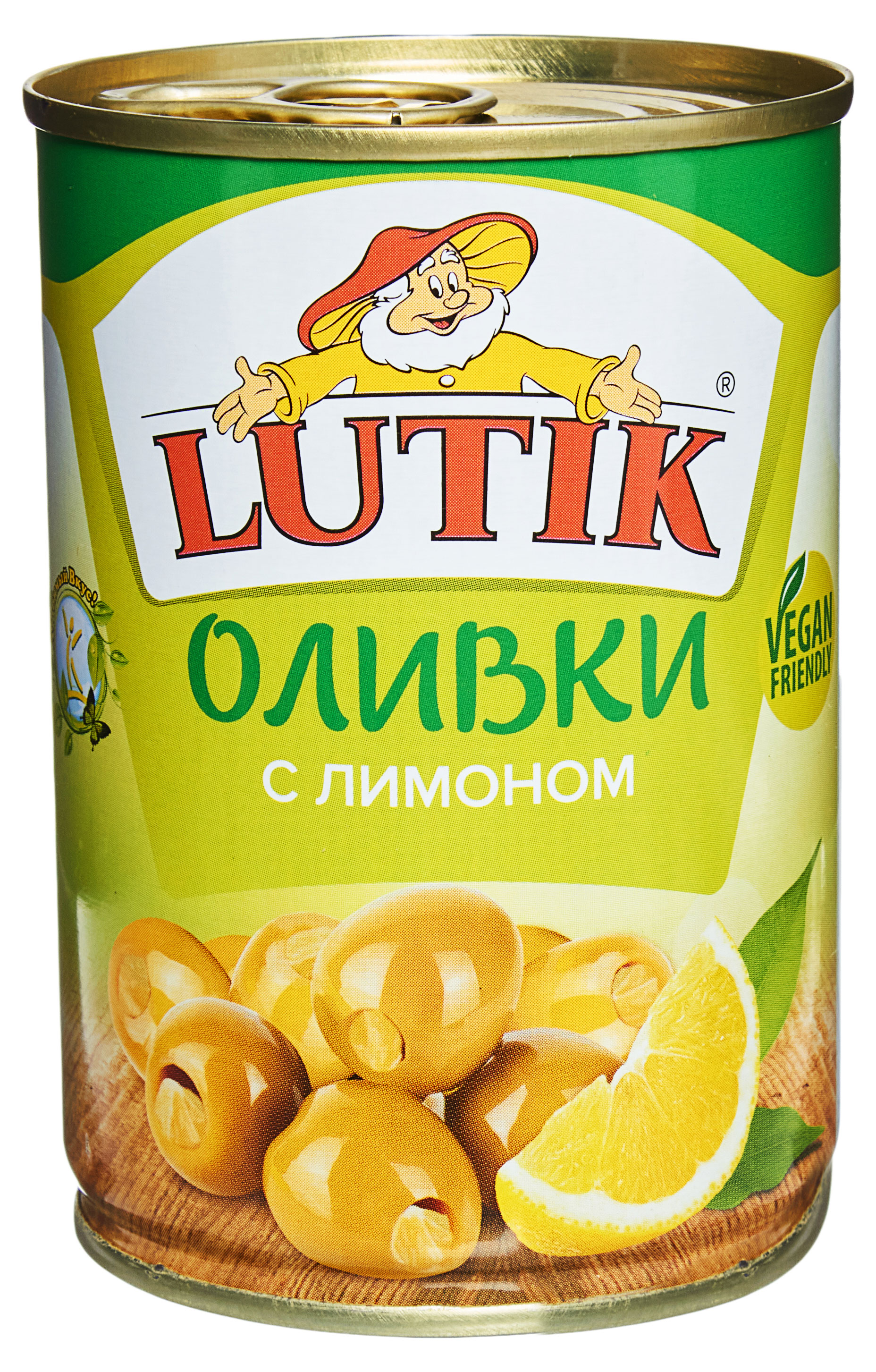 Оливки LUTIK с лимоном, 280 г