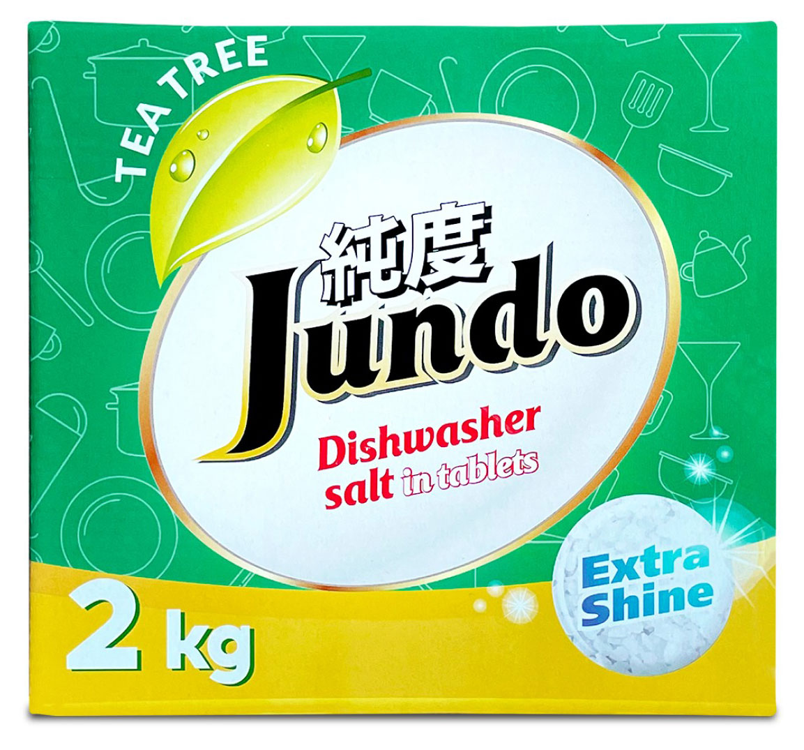 Соль для посудомоечных машин Jundo Tea Tree в таблетках, 2 кг