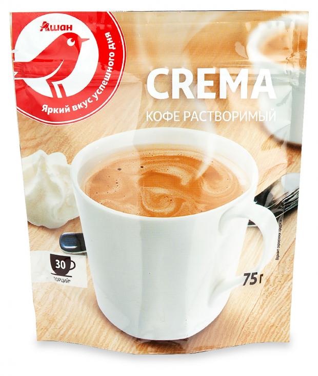 Кофе растворимый АШАН Красная птица Crema, 75 г