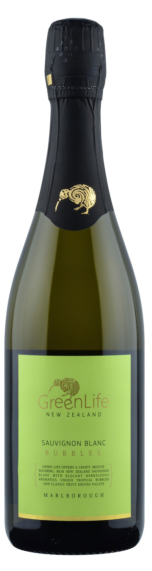 Игристое вино GreenLife Sauvignon Blanc Bubbles белое брют Южная Африка, 0,75 л