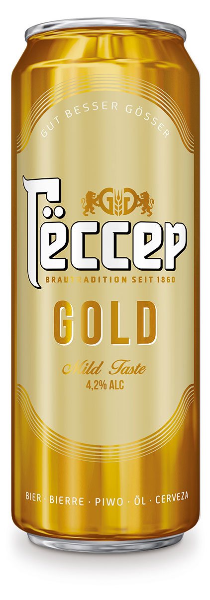 Пиво светлое «Гёссер» Gold 4,2%, 0,43 л