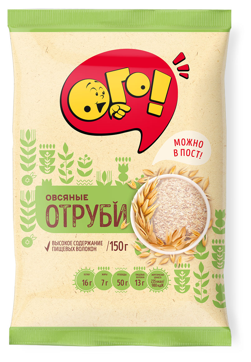 ОГО! | Отруби овсяные «ОГО!» 150 г