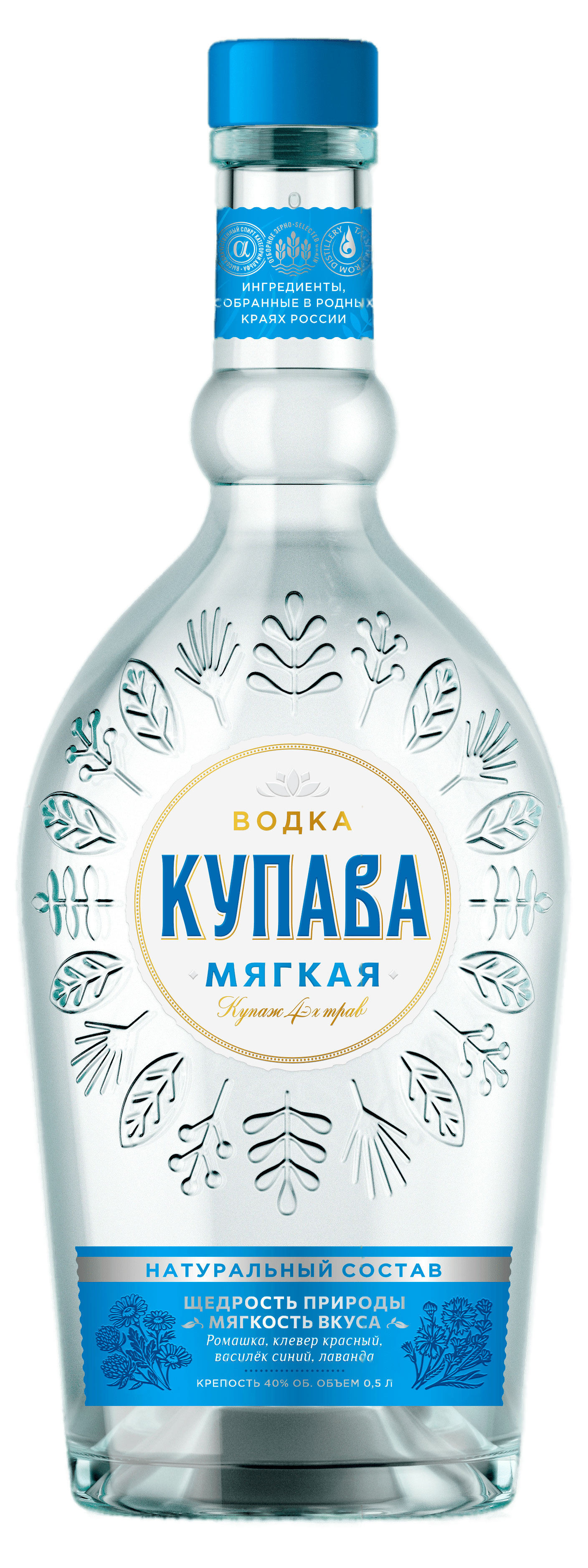 Купава | Водка «Купава» Мягкая Россия, 0,5 л