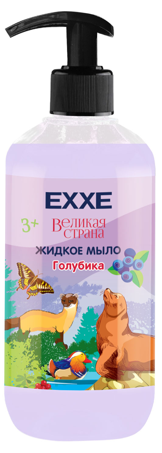 Мыло жидкое Exxe Великая страна Голубика, 500 мл