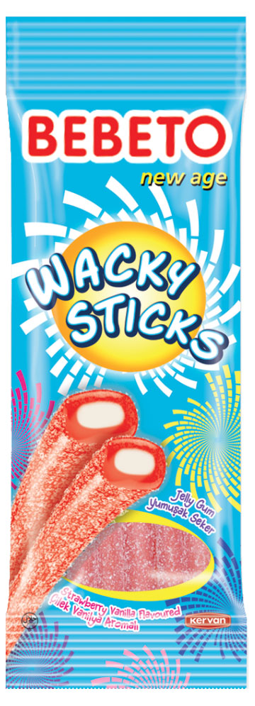 Bebeto | Мармелад жевательный Bebeto Wacky sticks, 75 г