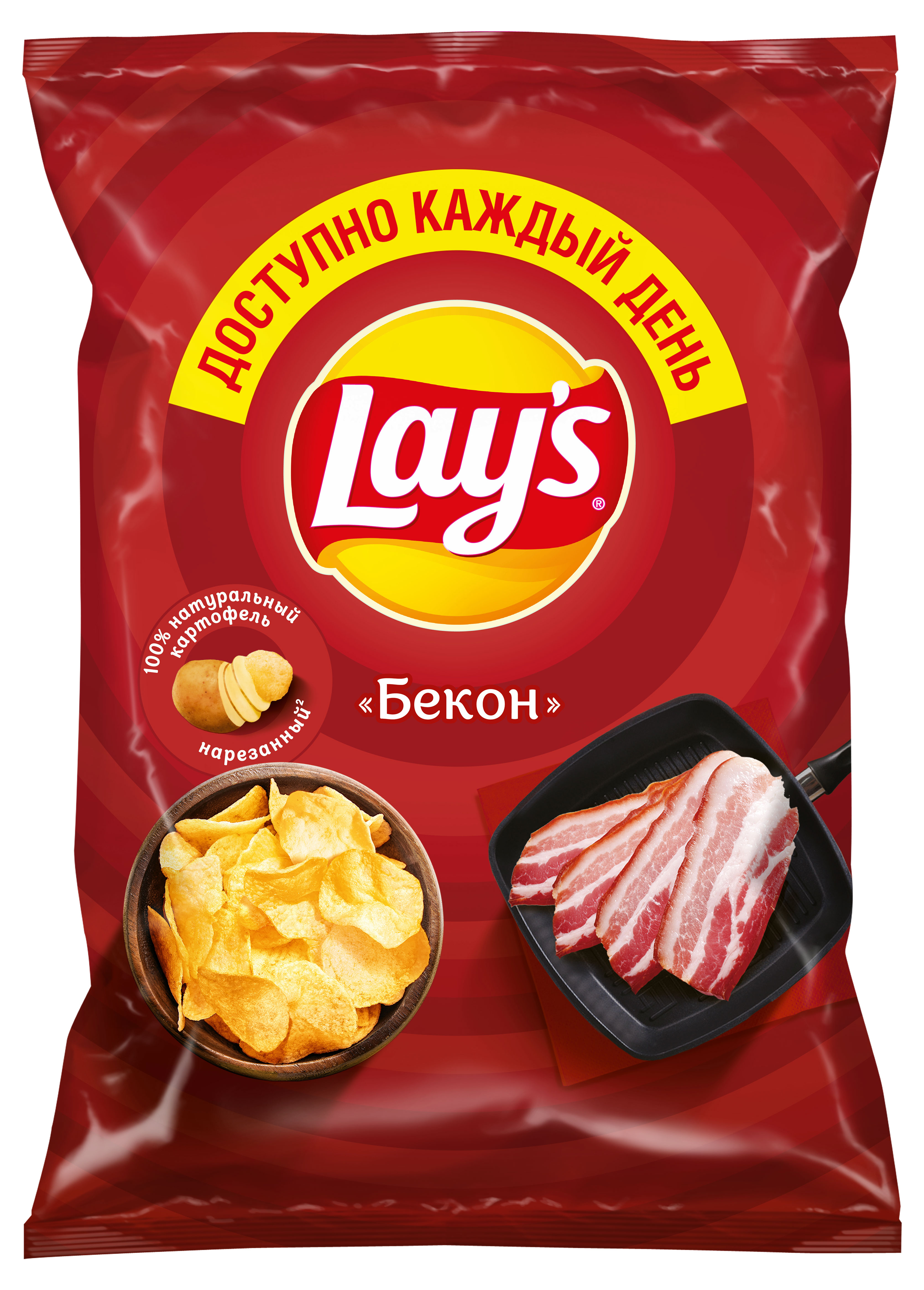 Чипсы картофельные Lay's со вкусом бекона, 70 г