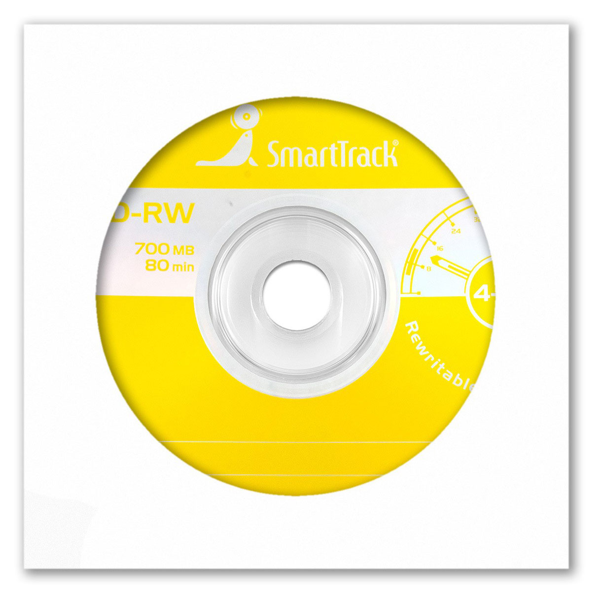 Диск CD-RW Smart Track 700Mb 4-12х в бумажном конверте, 1 шт