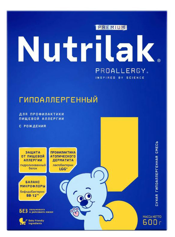 Смесь сухая Nutrilak Премиум с рождения, 600 г