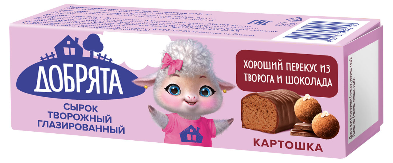 Сырок глазированный «Добрята» картошка, 40 г