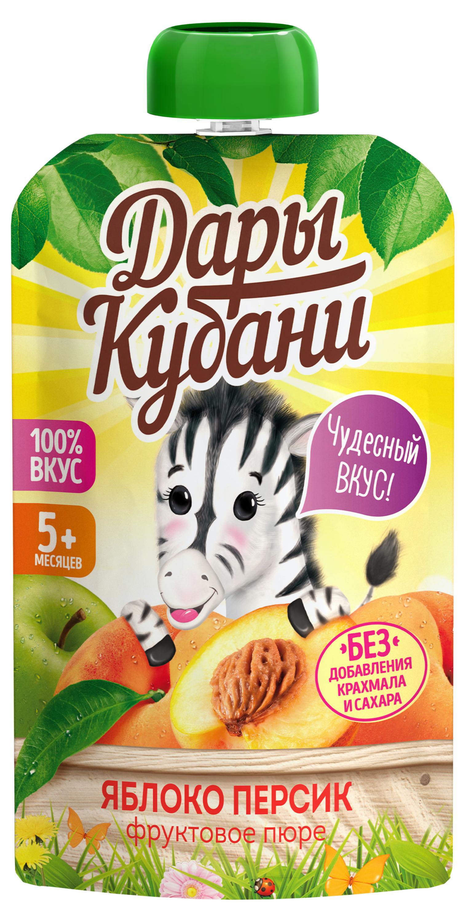 

Пюре Дары Кубани яблоко персик, 90 г