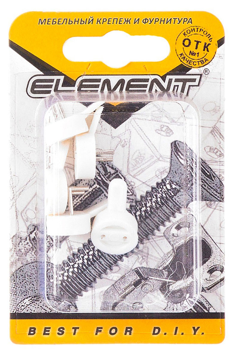 Крюк для картины Element малый белый, 5 шт