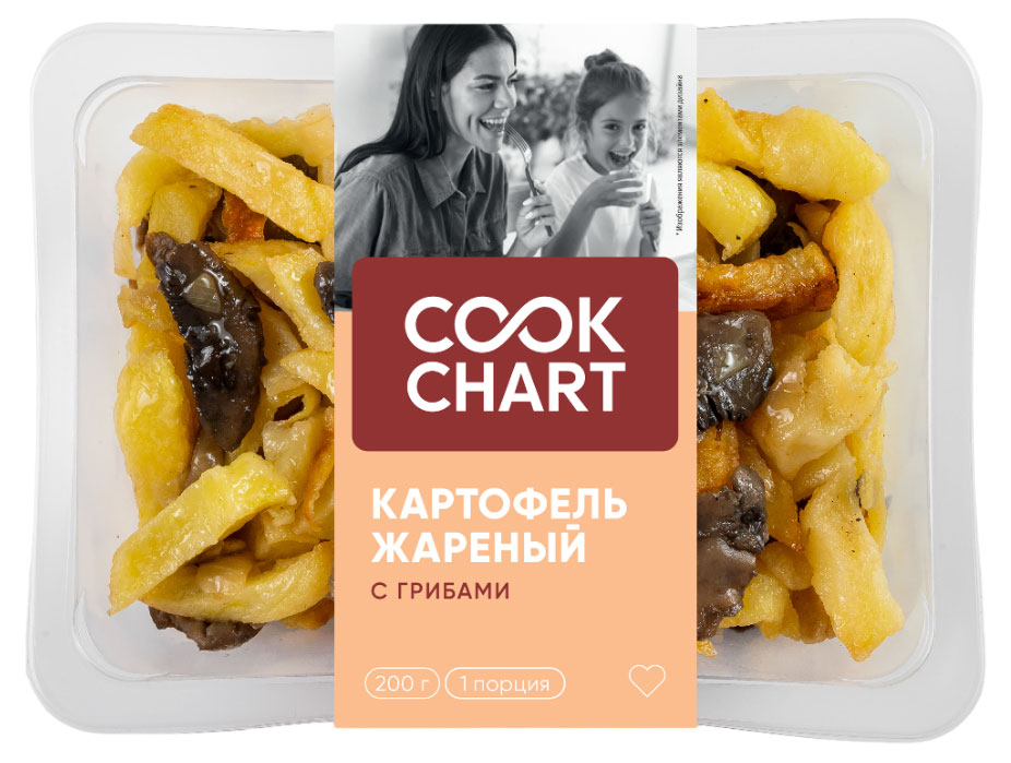 Картофель Cook Chart жареный с грибами, 200 г