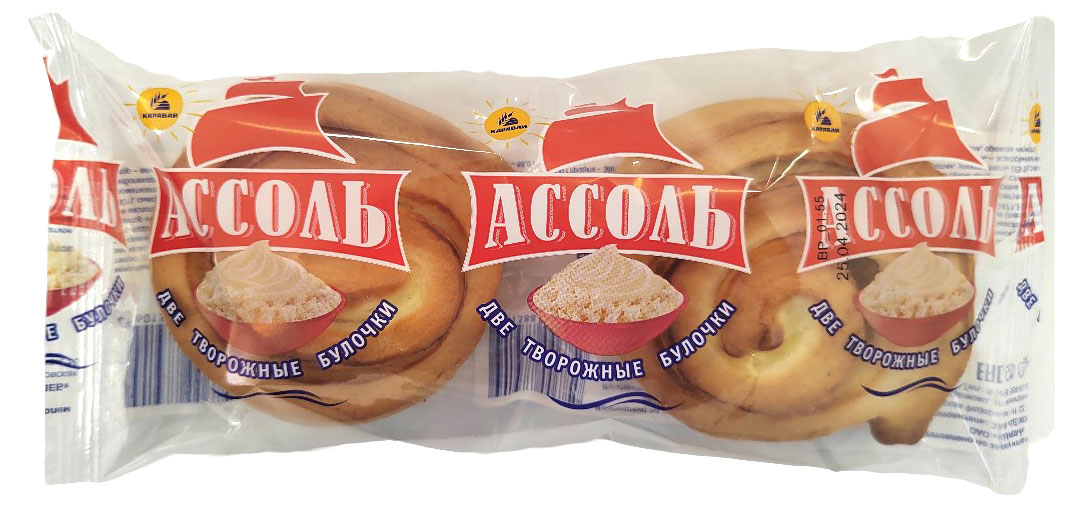 Булочка «Каравай» Ассоль, 100 г