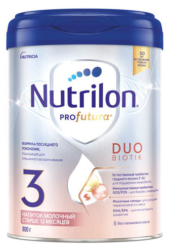 

Напиток молочный Nutrilon Profutura DuoBiotik 3 с 12 мес., 800 г